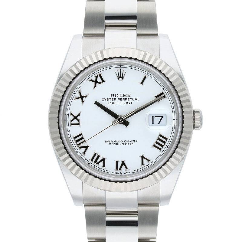 ロレックス ROLEX サイズ:41mm 【126334 デイトジャスト41】SS×WGランダム番ホワイトローマ文字盤腕時計(シルバー×ホワ –  ASKWATCH
